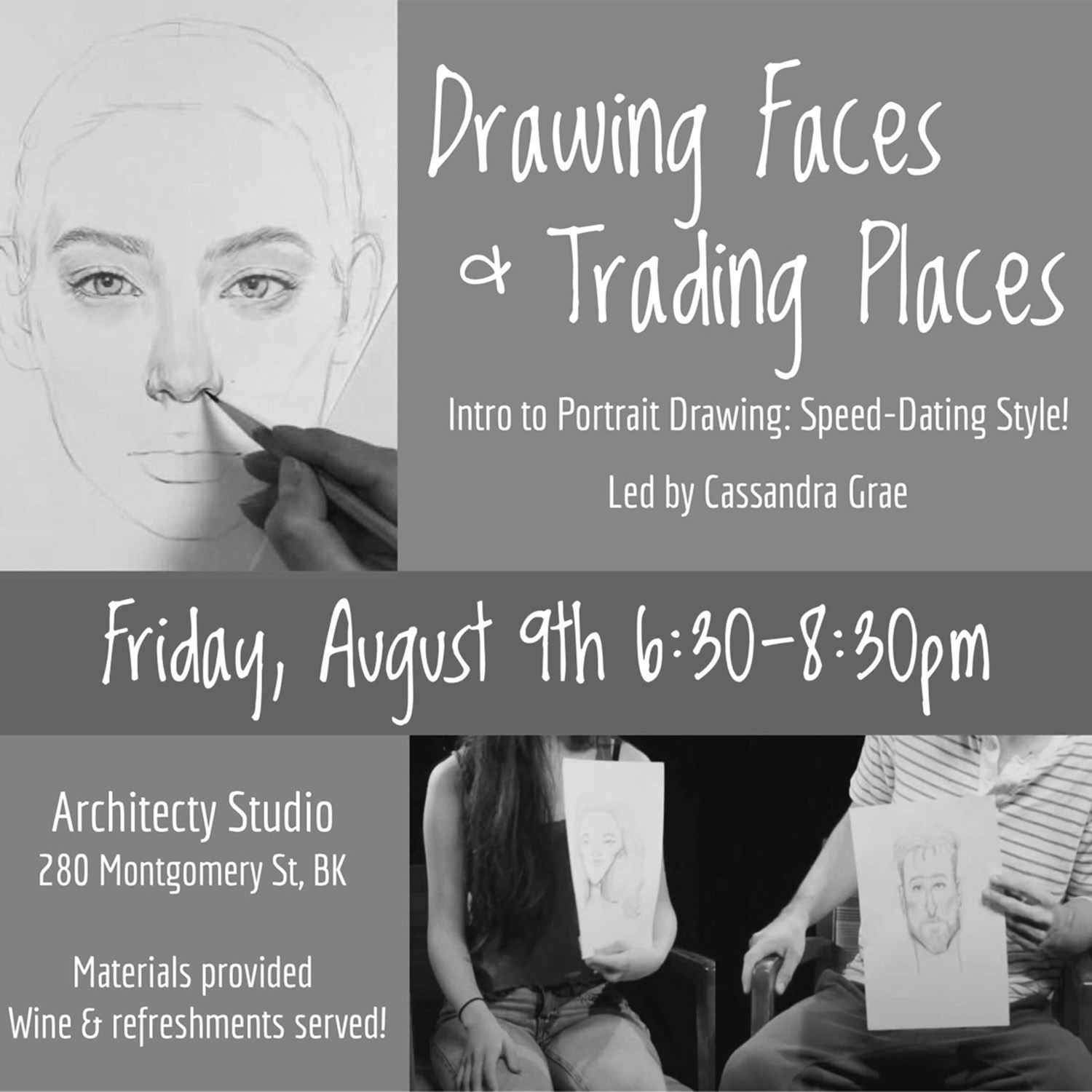 metro craft drawing faces & trading places